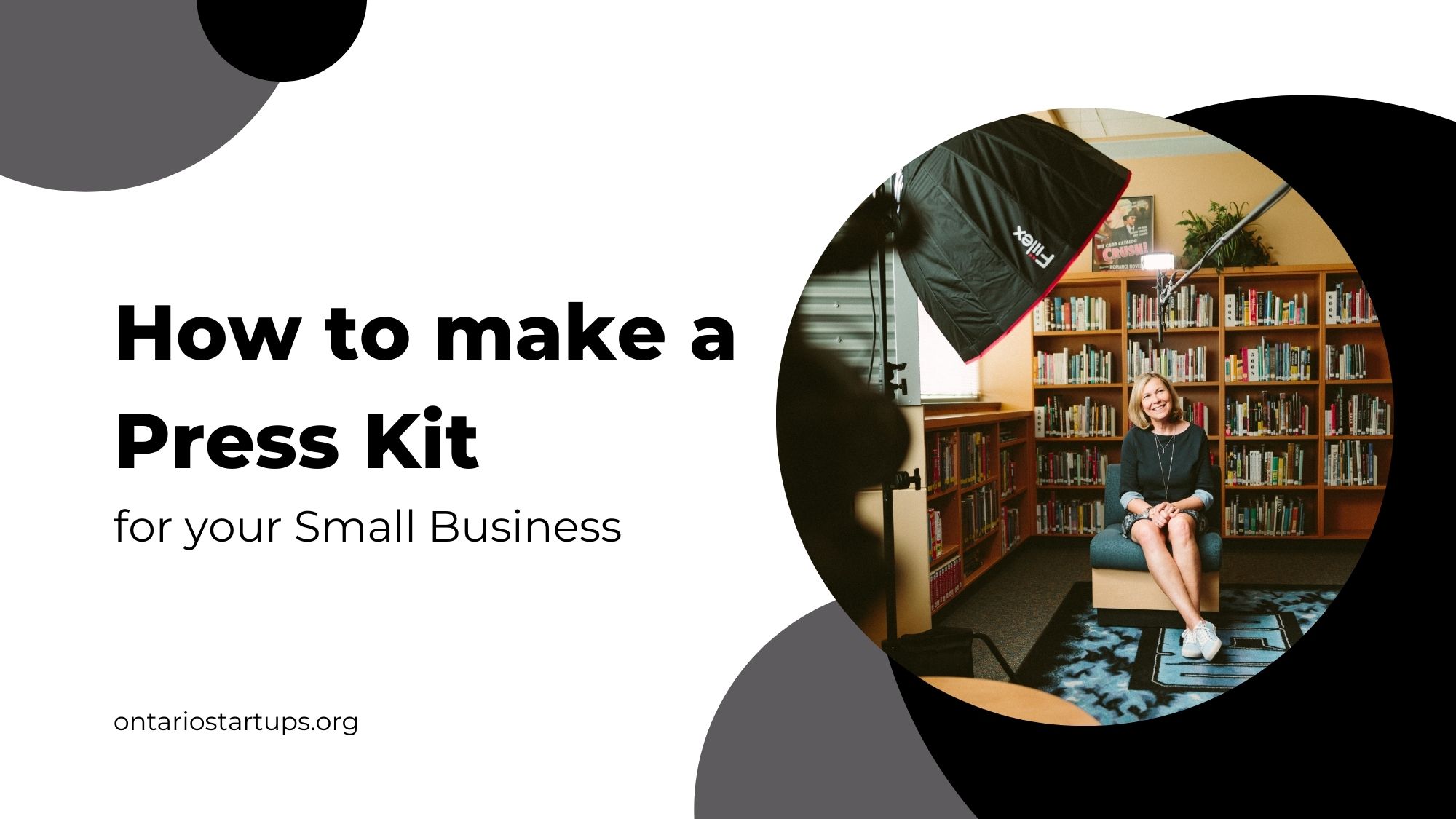 how to make a press kit for your small business in Ontario