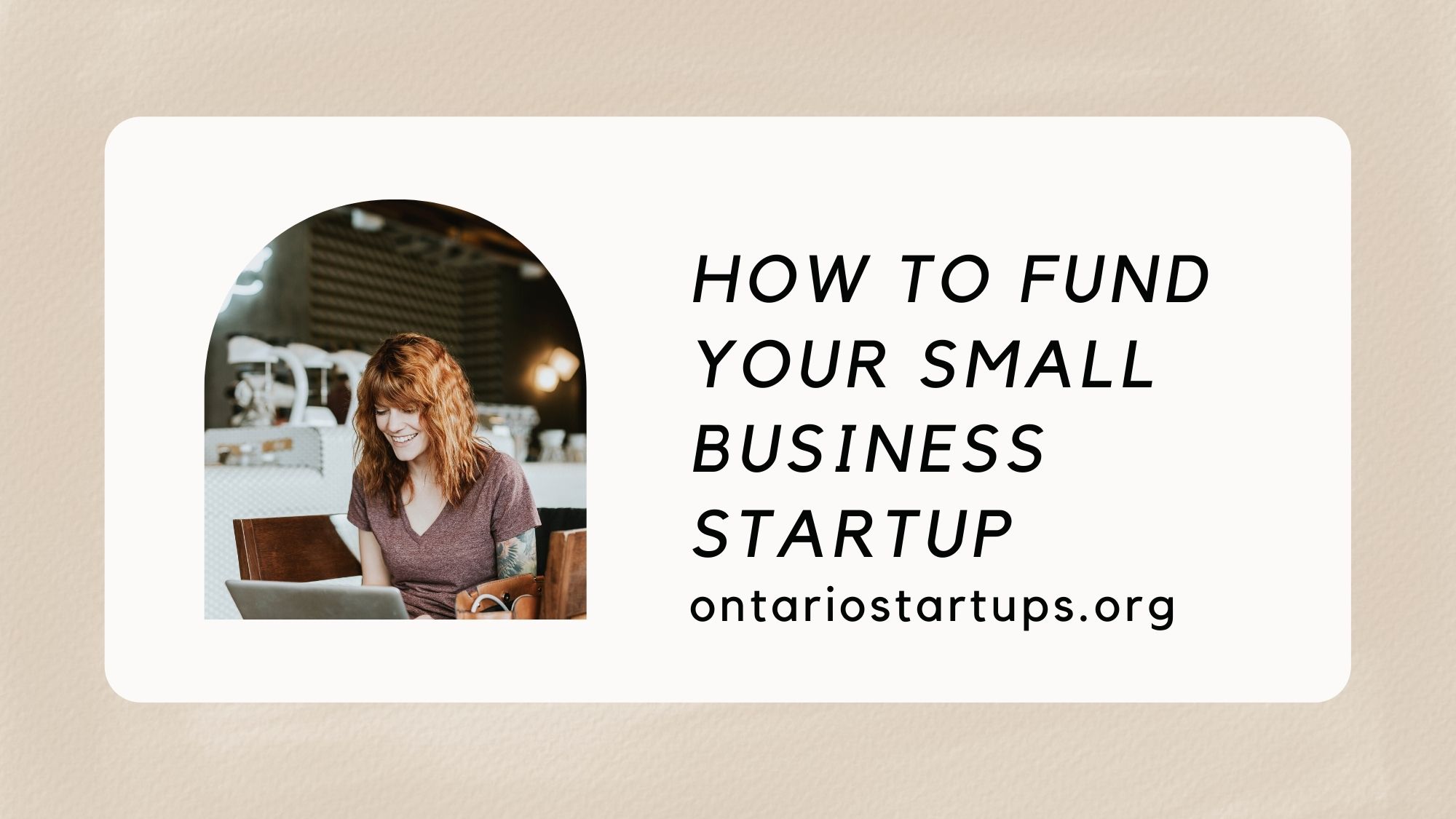 how to fund your small business startup in Ontario